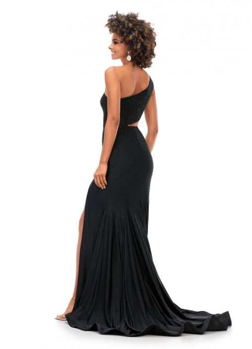 Ashley Lauren 11337 One Shoulder Cutout Prom Dress 4 Ashley Lauren 11337 One Shoulder Cutout Prom Dress - Image 2