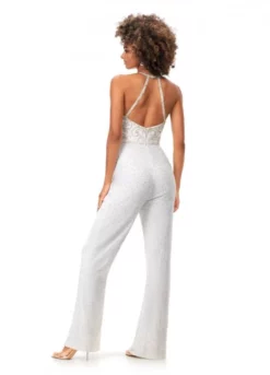 Ashley Lauren 11339 Beaded Halter Jumpsuit -Outlet Prom Dresses Store S23 ASH 11339 02 508x705