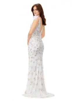 Ashley Lauren 11349 Feather Shoulder Beaded Gown 11 Ashley Lauren 11349 Feather Shoulder Beaded Gown -Outlet Prom Dresses Store S23 ASH 11349 05 508x705