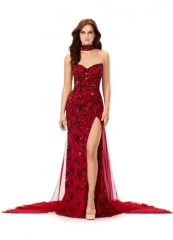 Ashley Lauren 11351 Beaded Pageant Gown With Cape 10 Ashley Lauren 11351 Beaded Pageant Gown With Cape -Outlet Prom Dresses Store S23 ASH 11351 04 508x705