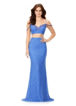 Ashley Lauren 11353 Beaded Waterfall 2 Piece Gown 10 Ashley Lauren 11353 Beaded Waterfall 2 Piece Gown -Outlet Prom Dresses Store S23 ASH 11353 04 508x705
