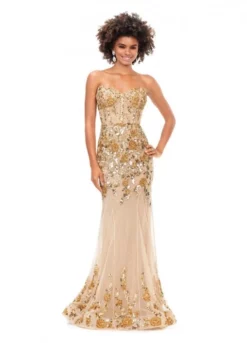 Ashley Lauren 11361 Intricately Beaded Gown 10 Ashley Lauren 11361 Intricately Beaded Gown -Outlet Prom Dresses Store S23 ASH 11361 04 508x705