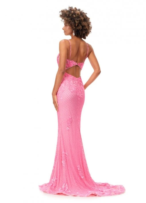 Ashley Lauren 11362 Sheer Beaded Gown 4 Ashley Lauren 11362 Sheer Beaded Gown - Image 2