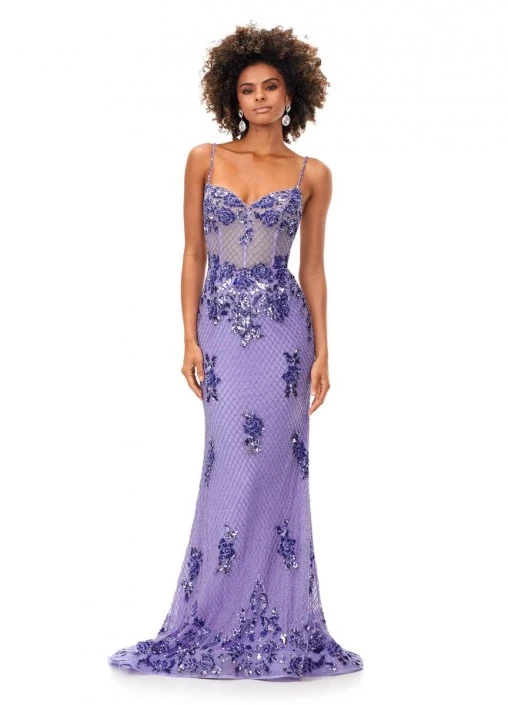 Ashley Lauren 11362 Sheer Beaded Gown 6 Ashley Lauren 11362 Sheer Beaded Gown - Image 4