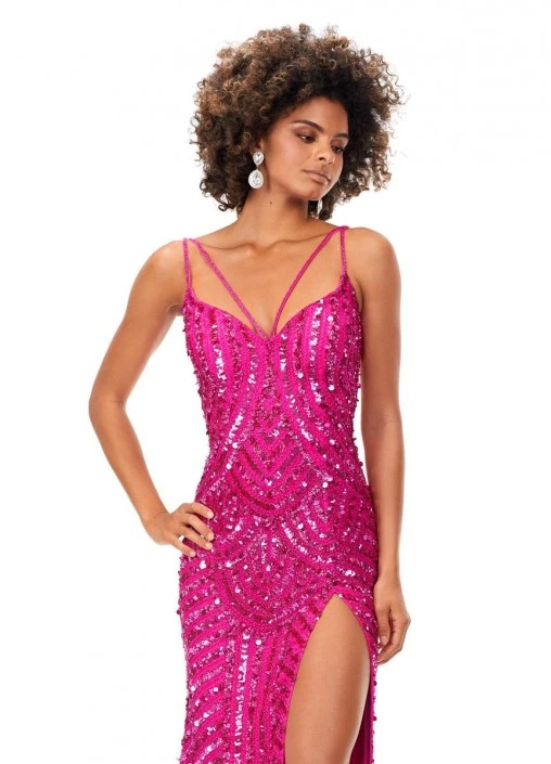 Ashley Lauren 11363 Stunning Sequin Gown 5 Ashley Lauren 11363 Stunning Sequin Gown - Image 3