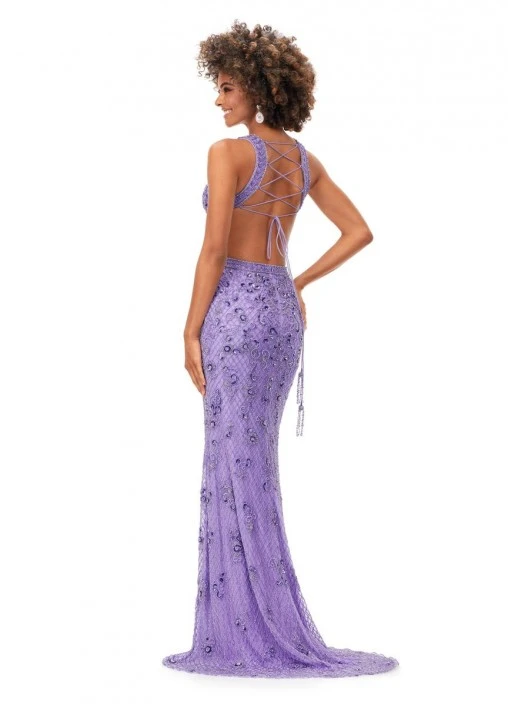 Ashley Lauren 11366 Intricate Beaded Cut Out Gown 7 Ashley Lauren 11366 Intricate Beaded Cut Out Gown - Image 5