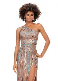 Ashley Lauren 11372 Aztec Inspired Beaded Gown -Outlet Prom Dresses Store S23 ASH 11372 03 508x705