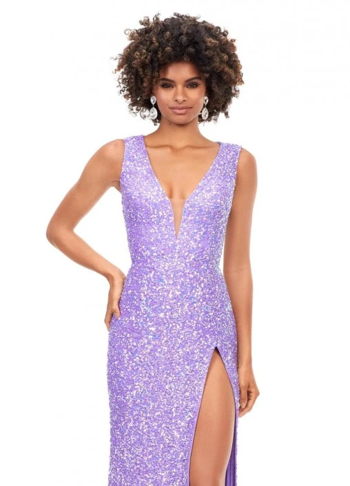 Ashley Lauren 11373 Stunning Strappy Back Sequin Gown 5 Ashley Lauren 11373 Stunning Strappy Back Sequin Gown - Image 3