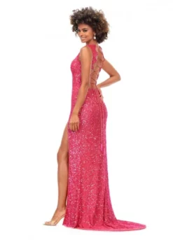 Ashley Lauren 11373 Stunning Strappy Back Sequin Gown 11 Ashley Lauren 11373 Stunning Strappy Back Sequin Gown -Outlet Prom Dresses Store S23 ASH 11373 05 508x705