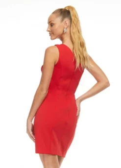 Ashley Lauren 4478 One Shoulder Ruched Cocktail Dress -Outlet Prom Dresses Store S23 ASH 4478 02 508x705