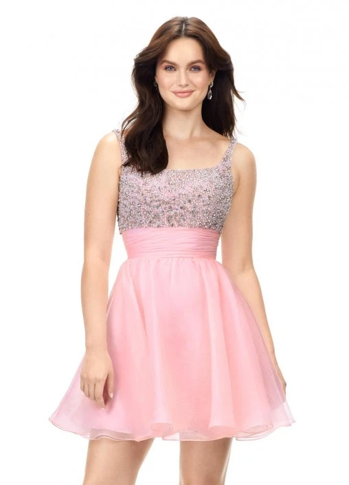 Ashley Lauren 4570 Beaded Short Party Dress 5 Ashley Lauren 4570 Beaded Short Party Dress - Image 3