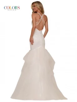 Colors Dress 2826 Sequin Mermaid Gown With Ruffles 10 Colors Dress 2826 Sequin Mermaid Gown With Ruffles -Outlet Prom Dresses Store S23 CD 2826 04 529x705