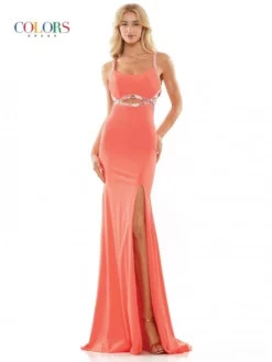 Colors Dress 2829 Satin Lycra Cut Out Prom Gown 10 Colors Dress 2829 Satin Lycra Cut Out Prom Gown -Outlet Prom Dresses Store S23 CD 2829 04 529x705