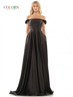 Colors Dress 2861 Off Shoulder A-Line Prom Gown -Outlet Prom Dresses Store S23 CD 2861 03 529x705