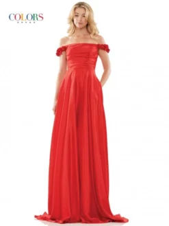 Colors Dress 2861 Off Shoulder A-Line Prom Gown -Outlet Prom Dresses Store S23 CD 2861 04 529x705