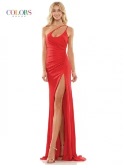 Colors Dress 2876 Unique One Shoulder Prom Gown 11 Colors Dress 2876 Unique One Shoulder Prom Gown -Outlet Prom Dresses Store S23 CD 2876 05 529x705