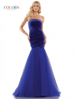 Colors Dress 2886 Velvet Mermaid Gown 9 Colors Dress 2886 Velvet Mermaid Gown -Outlet Prom Dresses Store S23 CD 2886 03 529x705