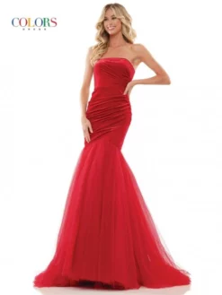 Colors Dress 2886 Velvet Mermaid Gown 10 Colors Dress 2886 Velvet Mermaid Gown -Outlet Prom Dresses Store S23 CD 2886 04 529x705