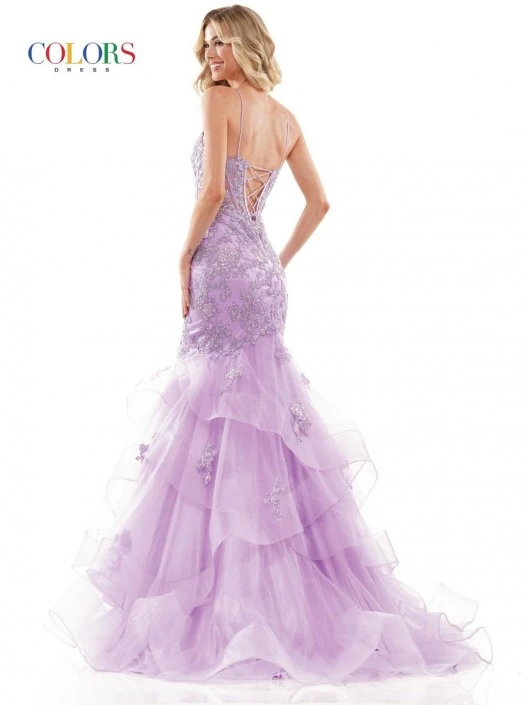 Colors Dress 2899 Sheer Corset Mermaid Prom Gown 6 Colors Dress 2899 Sheer Corset Mermaid Prom Gown - Image 4