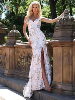 Colors Dress 2909 Ornate Sequin Design Gown -Outlet Prom Dresses Store S23 CD 2909 03 529x705