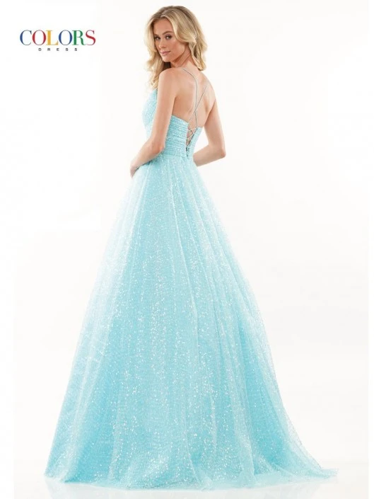 Colors Dress 2929 Sequin A-Line Prom Gown 4 Colors Dress 2929 Sequin A-Line Prom Gown - Image 2
