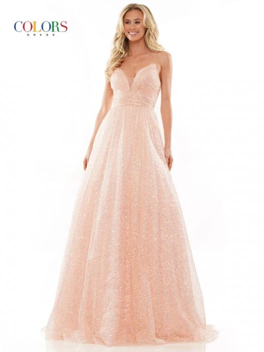 Colors Dress 2929 Sequin A-Line Prom Gown 5 Colors Dress 2929 Sequin A-Line Prom Gown - Image 3