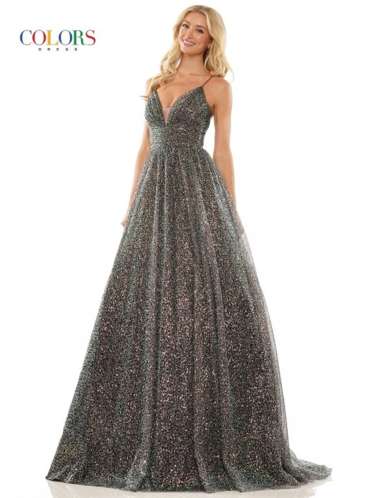 Colors Dress 2929 Sequin A-Line Prom Gown 6 Colors Dress 2929 Sequin A-Line Prom Gown - Image 4