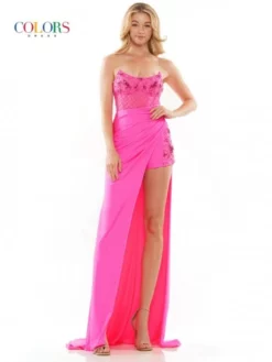 Colors Dress 2934 Open Side Slit Prom Gown 8 Colors Dress 2934 Open Side Slit Prom Gown -Outlet Prom Dresses Store S23 CD 2934 03 529x705