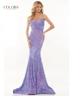 Colors Dress 2959 Sequin Fit And Flare Prom Gown -Outlet Prom Dresses Store S23 CD 2959 05 529x705