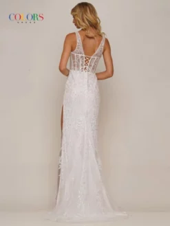 Colors Dress 2990 Sheer Corset Glitter Prom Gown -Outlet Prom Dresses Store S23 CD 2990 04 529x705