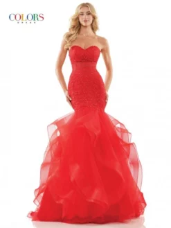 Colors Dress 2998 Ruffle Skirt Mermaid Gown 11 Colors Dress 2998 Ruffle Skirt Mermaid Gown -Outlet Prom Dresses Store S23 CD 2998 05 529x705
