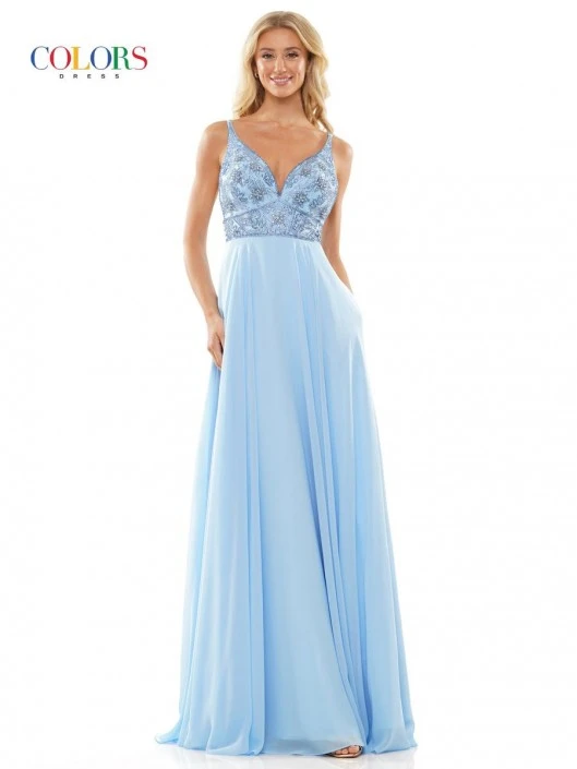 Colors Dress 3000 Simply Perfect Chiffon Gown 5 Colors Dress 3000 Simply Perfect Chiffon Gown - Image 3