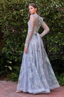 Ladivine Prom Ladivine CD233 Sparkling Sheer Long Sleeve Gown 11 Ladivine Prom Ladivine CD233 Sparkling Sheer Long Sleeve Gown -Outlet Prom Dresses Store S23 CD CD233 05 470x705