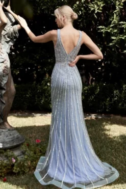 Ladivine Prom Ladivine CD960 Vertically Beaded Gown 7 Ladivine Prom Ladivine CD960 Vertically Beaded Gown -Outlet Prom Dresses Store S23 CD CD960 02 470x705