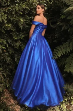 Ladivine Prom Ladivine J823 Off Shoulder Sweetheart A-Line Gown -Outlet Prom Dresses Store S23 CD J823 02 470x705