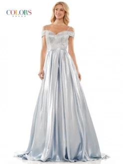 Glow By Colors Dress Glow By Colors G1096 Off Shoulder A-Line Prom Dress -Outlet Prom Dresses Store S23 CG G1096 04 529x705