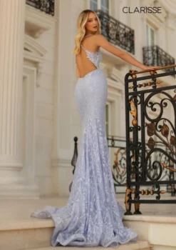 Clarisse 810554 Floral Lace Prom Dress -Outlet Prom Dresses Store S23 CL 810554 02 498x705