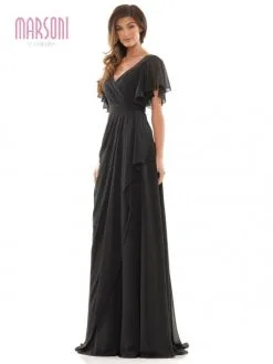 Marsoni By Colors M320 Draped Chiffon Mothers Gown -Outlet Prom Dresses Store S23 CM M320 04 529x705