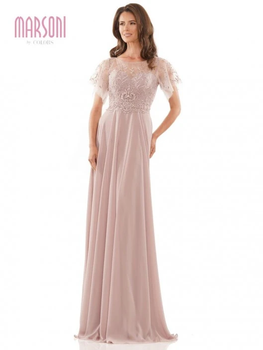 Marsoni By Colors M323 Beaded Illusion Mothers Gown 4 Marsoni By Colors M323 Beaded Illusion Mothers Gown - Image 2