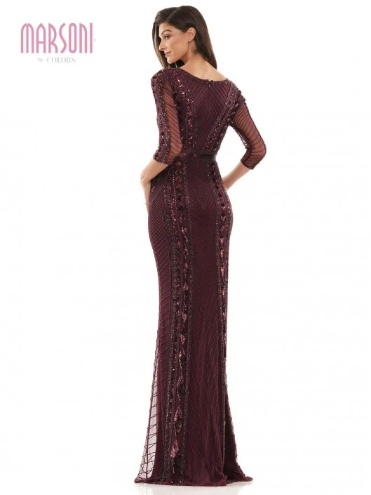 Marsoni By Colors MV1204 Sophisticated Beaded Gown 4 Marsoni By Colors MV1204 Sophisticated Beaded Gown - Image 2