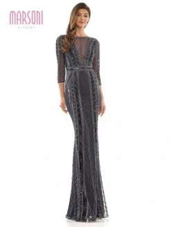 Marsoni By Colors MV1204 Sophisticated Beaded Gown 9 Marsoni By Colors MV1204 Sophisticated Beaded Gown -Outlet Prom Dresses Store S23 CM MV1204 03 529x705