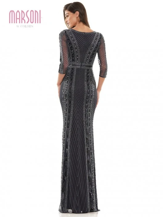 Marsoni By Colors MV1204 Sophisticated Beaded Gown 6 Marsoni By Colors MV1204 Sophisticated Beaded Gown - Image 4