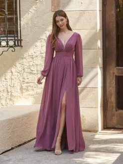 Christina Wu Celebration 22142 Deep V Long Sleeve Gown 10 Christina Wu Celebration 22142 Deep V Long Sleeve Gown -Outlet Prom Dresses Store S23 CW 22142 04 529x705