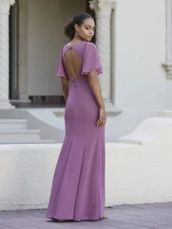 Christina Wu Celebration 22146 Flutter Sleeve Bridesmaid Dress -Outlet Prom Dresses Store S23 CW 22146 02 529x705