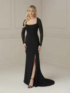 Christina Wu Elegance 17101 Sheer Long Sleeve Gown -Outlet Prom Dresses Store S23 CWE 17101 04 529x705