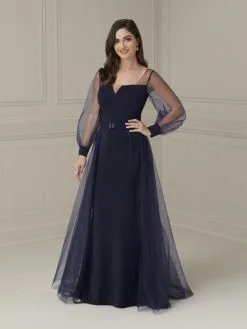 Christina Wu Elegance 17112 Sheer Long Sleeve MOB Gown 8 Christina Wu Elegance 17112 Sheer Long Sleeve MOB Gown -Outlet Prom Dresses Store S23 CWE 17112 03 529x705