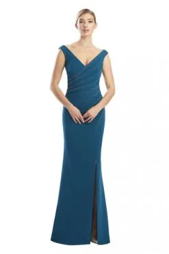 Alexander By Daymor 1757 Flattering Pleated Mothers Gown 9 Alexander By Daymor 1757 Flattering Pleated Mothers Gown -Outlet Prom Dresses Store S23 DAY 1757 03 470x705