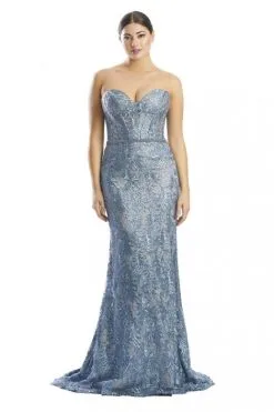 Alexander By Daymor 1774 Ruffle Sleeve Lace Gown -Outlet Prom Dresses Store S23 DAY 1774 05 470x705