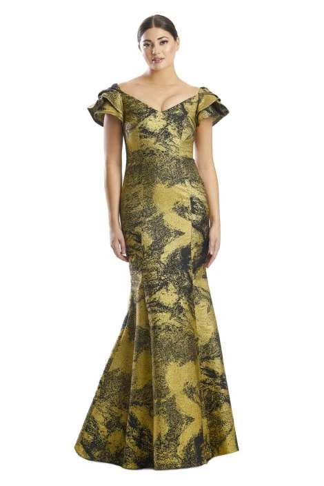 Alexander By Daymor 1775 Ruffle Sleeve Mothers Gown 6 Alexander By Daymor 1775 Ruffle Sleeve Mothers Gown - Image 4