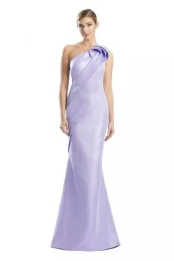 Alexander By Daymor 1790 Shimmering Ruffle Shoulder Gown -Outlet Prom Dresses Store S23 DAY 1790 05 470x705